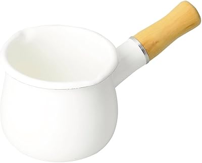 パール金属 ペイント仕上げ ミルクパン 10cm ホーロー ブランキッチン ホワイト HB-3676