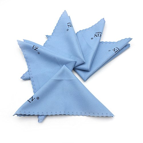KKmoon 5 pcs Microfibra de Limpeza Polimento Pano Polonês para Instrumento Musical Guitarra Violino