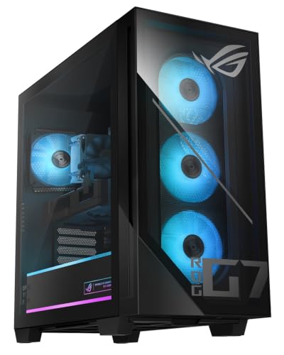 Image of ASUS ROG GM700 (2026) Gaming Desktop PC, AMD Ryzen 7 8700F Processor, NVIDIA GeForce RTX 5070, 1TB M.2 NVMe PCIe 4 SSD, 32GB DDR5 RAM, Windows 11 Home, GM700TZ-PS776