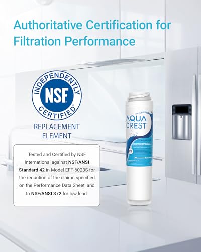 AQUA CREST GSWF Refrigerator Water Filter for GE & Kenmore Models