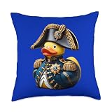 Rubber Duck Napoleon Bonaparte Throw Pillow