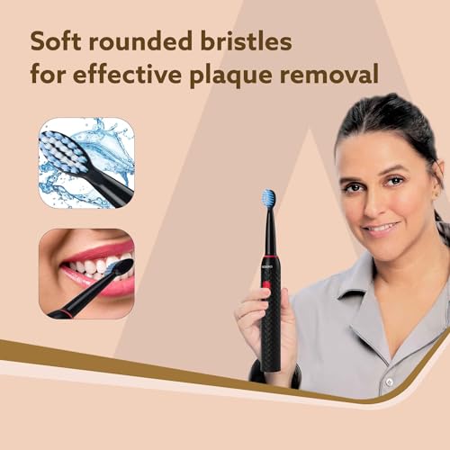 AGARO Royal Sonic Electric Toothbrush Heads for Adults, 5 pcs, Dupont Nylon Bristles - Image 4