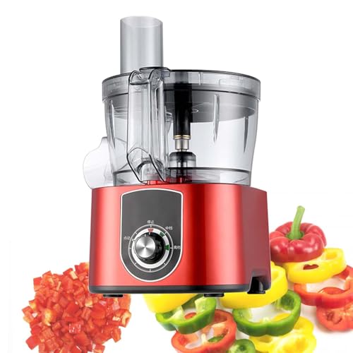 Procesador De Alimentos - Picadora De Verduras EléCtrica De 600 W Con Cuchillas, Moldes Para Cortar En Cubos De 8/10 Mm, Cortadora AutomáTica De Verduras De 100 Kg/H Con Tolva De,Red