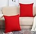 TangDepot Cotton Solid Throw Pillow Covers, 24