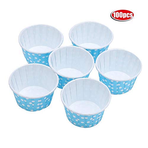 100PCS Mini Cupcake Liners – Round Baking Cups For Muffins, Parties, Weddings & More (White) - View #11