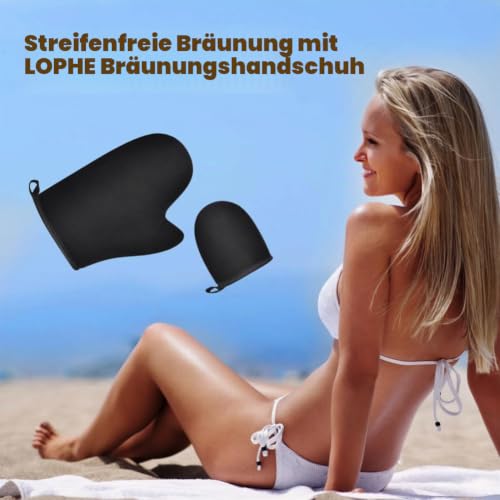 LOPHE Selbstbräuner Handschuh schwarz doppelseitig – Ansicht 6