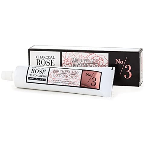 Archipelago Botanicals Charcoal Rose Hand Crème | Rich and Lightly Scented Lotion for Cuticles and Rough Spots | Premium Plant Extracts (3.2 oz) Cover