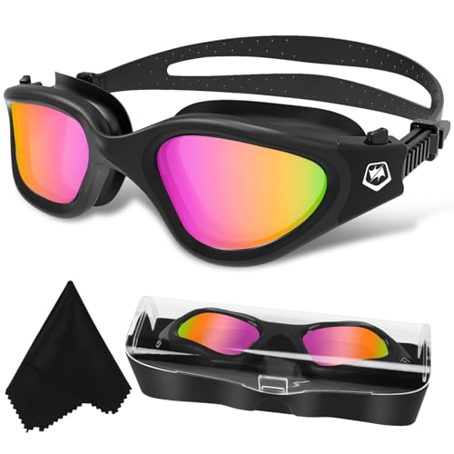 Polarized swimming goggles with anti-fog & UV protection