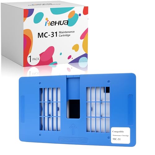 hehua Cartucho de manutenção MC31 MC-31 (pacote com 1) compatível com Canon imagePROGRAF Ta-20 Ta-30 para Canon imagePROGRAF TM-200 TM-205 TA-20 TA-30 TM-300 TM-305 TM-5200 TM-5205 TM-53000 TM-53 05