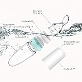 Burabi Silicone Squeeze Feeding Spoon, Baby Food Dispensing Spoon with Dust Cover, BPA Free