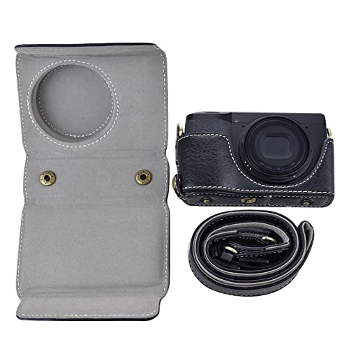 Funda cámara Ricoh GR III/GR IIIx cuero vintage PU miniatura 7