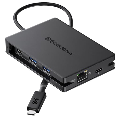 Cable Matters 8-in-1 USB C Hub Multiport Adapter with Dual 4K@60Hz HDMI, 140W PD Charging, Gigabit...