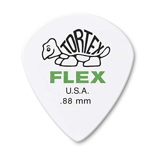 Jim Dunlop Tortex Flex Jazz III, 88mm, White Guitar Picks (468P.88)