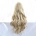 Aspecto natural mezclado peluca rubia alta calidad natural ondulado pelucas glueless sintético...