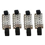 Rutschfeste Schuhspikes für Wanderschuhe mit Steigeisen aus legiertem Stahl, Eis- und Schneegriffe für glattes Eis, Traktionsverstärker für Winter-Outdoor-Abenteuer (2 Paar)