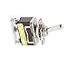 Aexit ON-Off-ON SPDT Switches 3 Pin Rocker Type Toggle Switch AC 250V Toggle 15A E-TEN1122