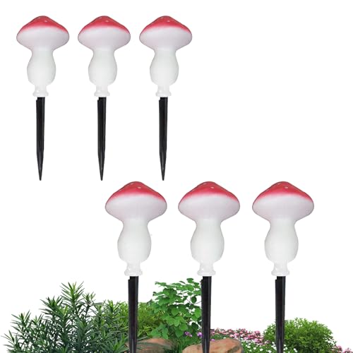 Mushroom Solar Lamps – Multi-Piece LED Fairy Pat, Vibrant Glow String Layout, Resistant Illumination Stakes, durabl Plug-Connected Lighting Feature | Enchanting Lawn Enhancement for Flowerbeds Lawns