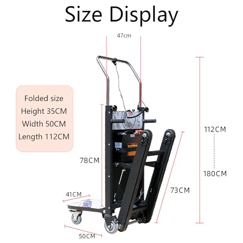 Carretilla eléctrica para escaleras, 500kg capacidad miniatura 4