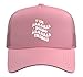 Retro Groovy Im Samaria Doing Samaria Things Funny Mother's Trucker Hat with Adjustable Mesh Back, Pink