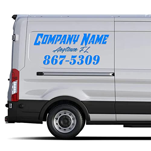 Custom Text Decal/Custom Vinyl Graphic/Premium Vinyl Lettering/Car, Truck, Van, Boat, Window, Wall Sticker Ctdc #TOP5