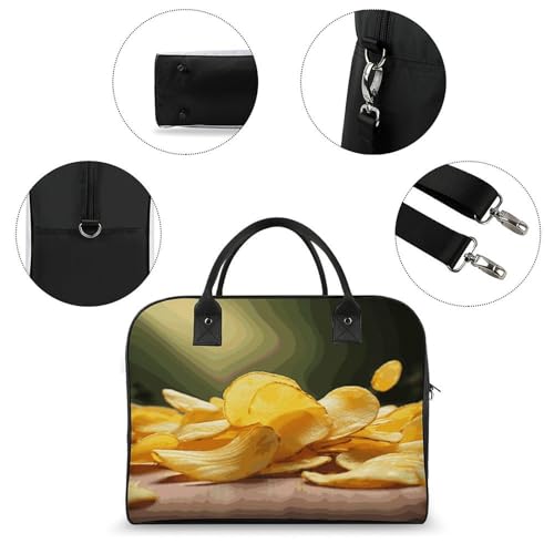 Bolso tote de nylon con cremallera y correa ajustable miniatura 6
