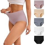 SANS ÉTIQUETTE ET FACILE À LAVER: Nos Culotte femme coton n'ont pas d'étiquette irritante, l'étiquette imprimée tombera après plusieurs lavages. Ces slip femme taille haute peuvent être lavés en machine à une température inférieure à 40 degrés et conservent bien leur couleur et leur forme