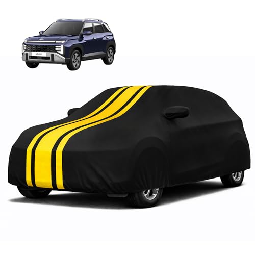 Image of Autofy Car Cover Waterproof CARIZMA for Hyundai Venue [Year 2020 Onwards] - Venue Car Cover Dust & UV Protection Venue Car Body Cover with Mirror Pocket Soft Cotton Lining