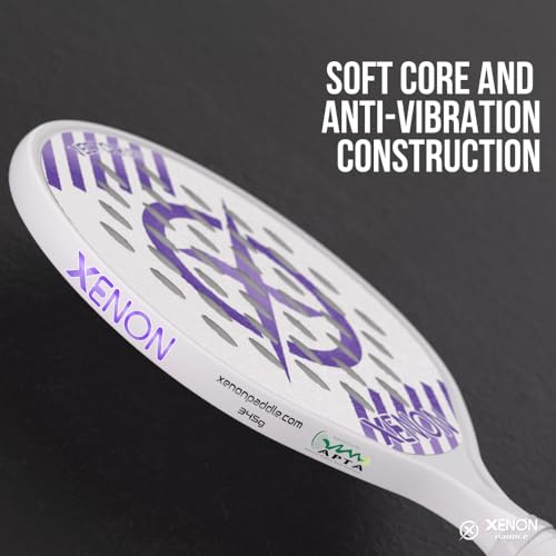 Vector Light Max Version 2 Platform Tennis Paddle by Xenon Paddle, Oversize Head, Even Balance Point, Handle Weighted, Softer Foam Core, Power and Control, 4” Grip - Thumbnail 3