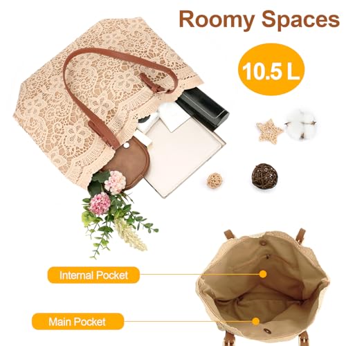 Peicees pequeño bolso de hombro con cinta de encaje para mujer miniatura 4