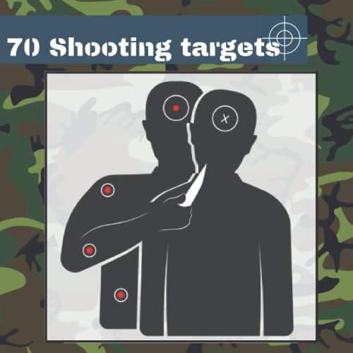 70 Shooting Targets: 8.5" x 8.5" | Silhouette black | firearms, airsoft, BB, rifles, pellet guns , archery |