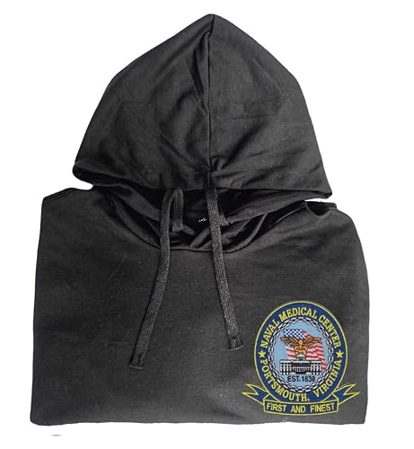 Naval medical center portsmouth va embroidered shirt Black