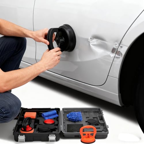 Gvmugxay Dent Puller, 7-in-1 Car Dent Repair Kit, Used for Vehicle Repair, Sheet Metal Repair, Screens, Glass, Tiles, and Moving Objects by Gvmugxay - Used condition - Image 7