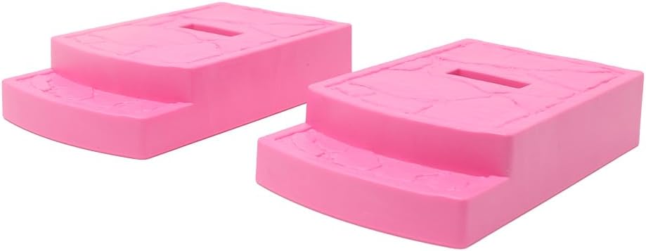 Replacement Parts for Barbie Doll Dreamhouse Doll House Playset HMX10 - Replacement Set of 2 Two Pink Dollhouse Feet