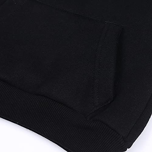 Image of MYGBCPJS Youth 2PCS Jogger Outfits Set Fleece Hooded + Sweatpants Boys Girls Athletic Sweatsuits Pullover Clothes
