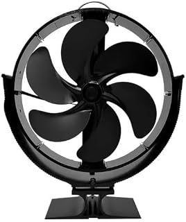 wood stove fan, Non-Electric Stove Fan 360 Degree Rotating Heat Powered Thermal Fireplace For Pellet Stoves Wood Burning,for Fireplace(DY916)