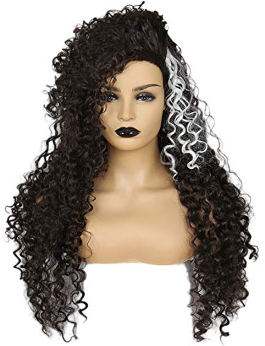 Codeven Womens Wig Long Curly Fluffy Afro Cosplay Halloween Costume Wigs