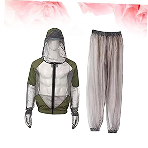 3 Stks Full Body Pak Atletische Jas Kleding Netto Jas Anti- Kleding Kleding Net Pak Mesh Hooded Suits Outdoor Vrijetijdsjas