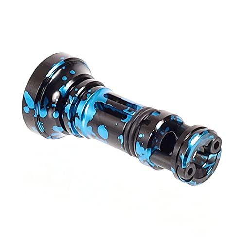 【Amazon.co.jp限定】ドレス [DRESS]『2022』リールスタンド オリジン 共用 ブラック×ブルー ダイワ シマノ 共用 リール スピニング フック掛け カスタムパーツ 本体サイズ・長さ:42(ネジ含まず) 最大外径:46mm