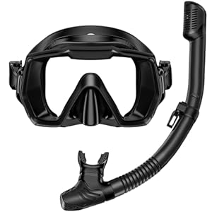Honlanor Snorkel Set Adults Snorkeling Gear Anti-L...