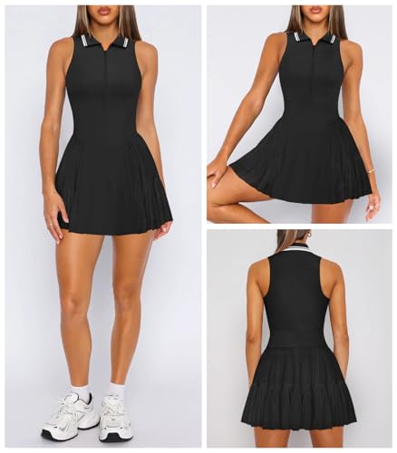 Hragc Pleated Ruffle Golf Dress