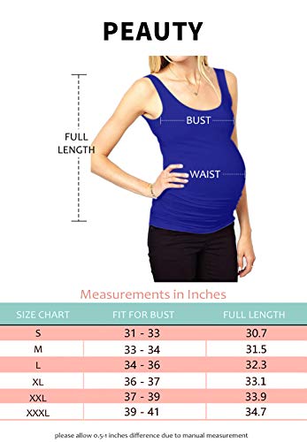Maternity Shirts For Women Maternity Tank Tops For Pregnancy Plus Size Maternity Clothes (Royal Blue,Xxxl) #TOP2