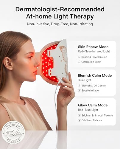 Image of Red Light Therapy for Face, 324 LEDs FDA Cleared | Red Light Therapy Mask, Anti-Fine Line, Anti-Wrinkle, Anti-Acne, Skin Firm, Gift for Women