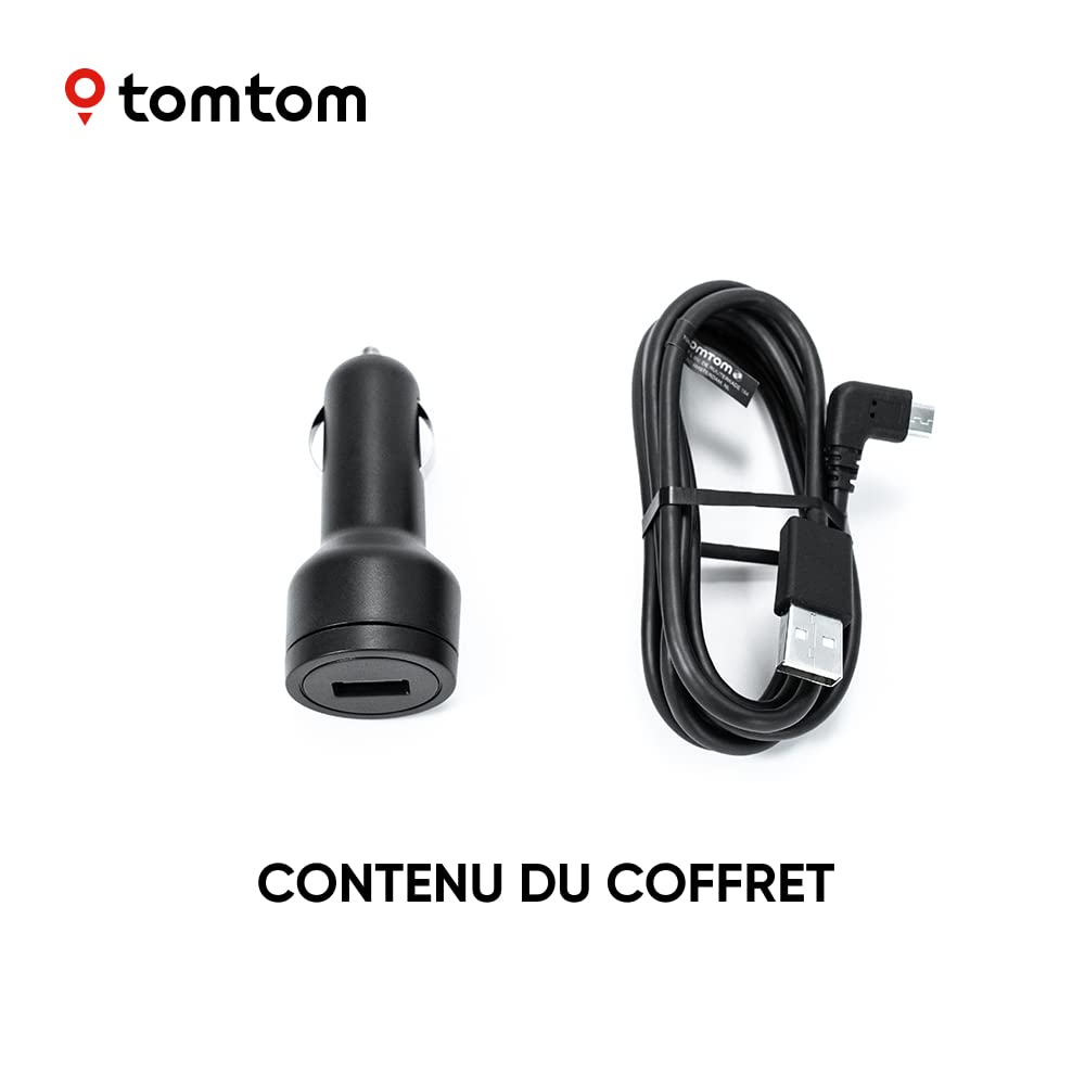 TomTom Chargeur USB avec câble pour 7" GPS (ex GO Discover 7", GO Expert 7", GO Camper Max)