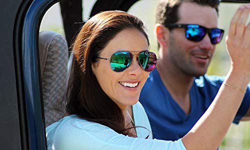 Optic Nerve Estrada Polarized Aviator Sunglasses – Lightweight Classic Frame, UV Protection, Anti-Glare – Unisex Fit4