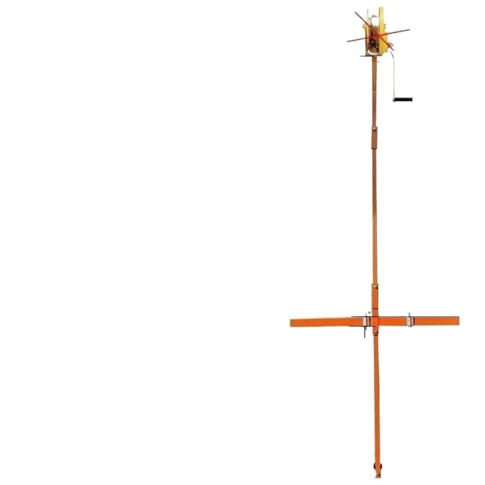 BHFPFZA Manual Winch with Bracket for Air Conditioner Installation, Self-Locking Mechanism for Secure Lifting