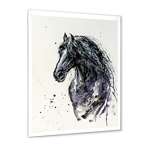 Portrait de cheval frison pour une décoration chaleureuse