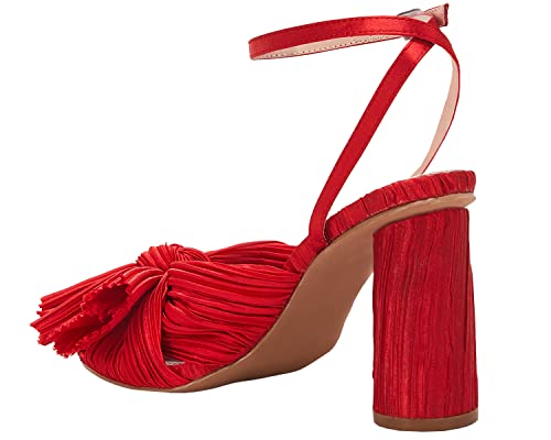 Vetaste Women's Bow Knot Heeled Sandals Bridal Wedding Open Toe Ankle Strap Chunky Heels #TOP5