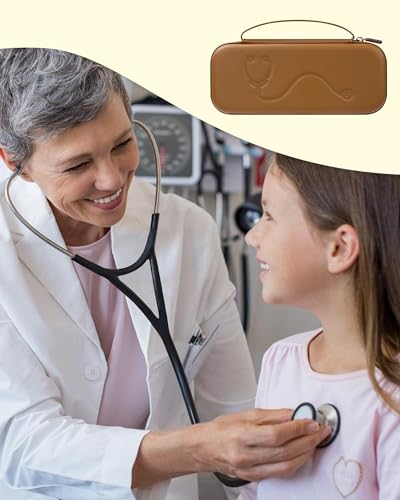 Image of Stethoscope Case for 3M Littmann Classic III & Lightweight II S.E, Brown