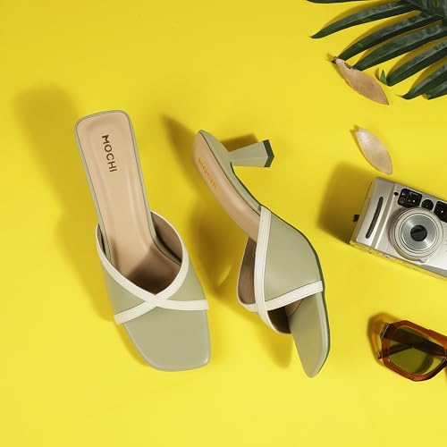 Image of Mochi Women's Stylish Kitten Heel Slides