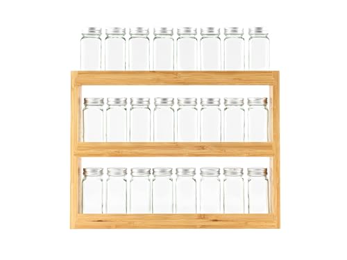 Hanseküche Especiero de Madera Certificado FSC® - Para Armario y Puerta - Organizador de Cocina (Marrón)